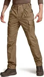Produktbild: CQR Herren Taktische Hose, Wasserabweisende Ripstop-Cargohose, leichte EDC-Wandernhose, Outdoorbekleidung, Tlp110 1pack - Coyote, 42W / 30L
