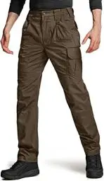 Produktbild: CQR Herren Taktische Hose, Wasserabweisende Ripstop-Cargohose, leichte EDC-Wandernhose, Outdoorbekleidung, Tlp110 1pack - Tundra, 42W / 30L