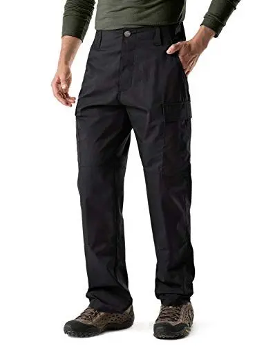 Produktbild: CQR Herren Taktische Militär Hose, MKampfhose, BDU Cargohose, wasserabweisend, Ripstop-Arbeitshose, Ubp02 1pack - Black, XL Lang