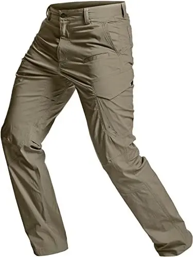 Produktbild: CQR Herren Wasserabweisende, leichte Wanderhose, USF 50+, Stretchhose, Cargohose, Arbeitshose, Txp440 1pack - Tan, 38W / 30L