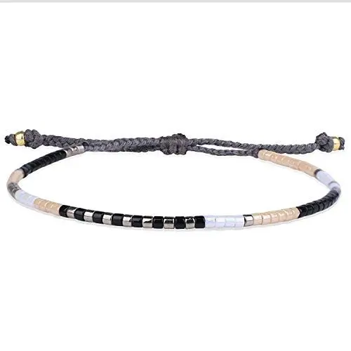 Produktbild: C·QUAN CHI Neues Perlencharme-Kettenarmband Handgefertigte Miyuki Perlen verstellbare Damenarmbänder 62N