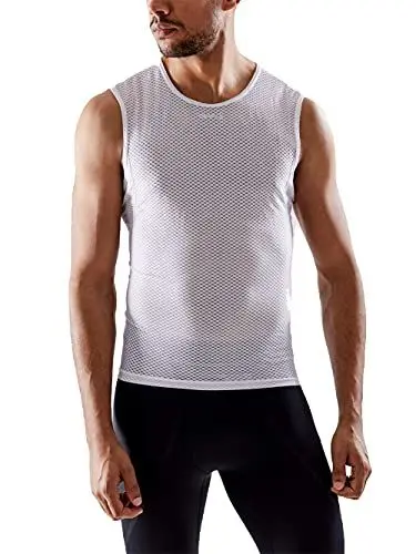 Produktbild: Craft Cool Mesh Superlight SL M | Funktionsshirt Herren ärmellos | Gr. M, Weiß | Mesh Top | perfekte Belüftung & Kühlung | superleichte Activewear für Herren | Baselayer Herren