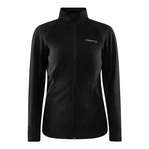 Produktbild: Craft Damen Funktionsjacke Fleecejacke ADV Fleece Midlayer, Farbe:Schwarz, Artikel:-999000 Black, Größe:M