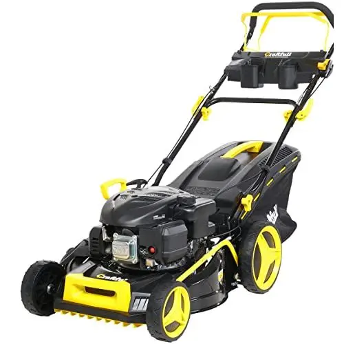 Produktbild: Craftfull Premium Benzin Rasenmäher CR-139-20 | Euro 5-3,2 kW - 139cc OHV Motor - Selbstantrieb mit GT Leichtlaufgetriebe - 46 cm Schnittbreite in 8 Stufen (CR-139-20 3,2 KW 4,5 Ps)