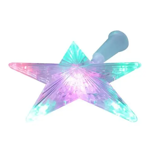 Produktbild: CRAFTHROU 1Stk Sternenlichter Weihnachtsbaum-Sternspitze dekoratives weihnachtsbaumlicht weihnachtsdeko weihnachtliche Lichterkette Baumspitzen schmücken Weihnachtsbaum Licht Plastik Weiß