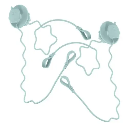 Produktbild: CRAFTHROU 1 Paar Löffel Und Anti Ketten Utensilienhalter Für Kleinkinder Silikonband Utensilienhalter Für Kleinkinder Utensilienhalter Nützlicher Saugnapf Löffelhalter