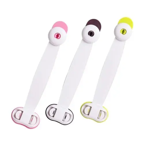 Produktbild: CRAFTHROU 3 Stück Anti Klemm Handschnalle Säuglingsgurtschlösser Kindertürschlösser Kindersicherheitsgurt Türschlösser Für Kinder Sicherheit Babys Schrankschlösser