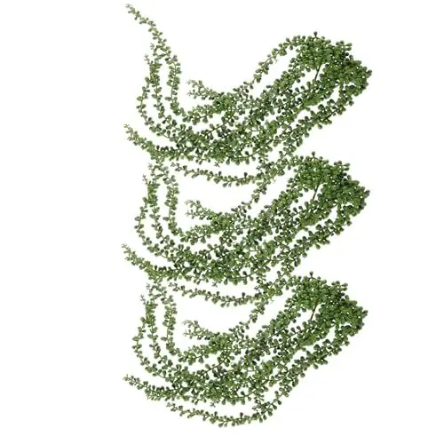Produktbild: CRAFTHROU Fake Plant 3 Stück Simulierter Zuckerrohr Hänger Für Sukkulenten Kleine Hängepflanze Hängepflanzen Für Den Innenbereich Hängepflanzen Realistische Pflanzen Gründekoration Kunstpflanzen Set