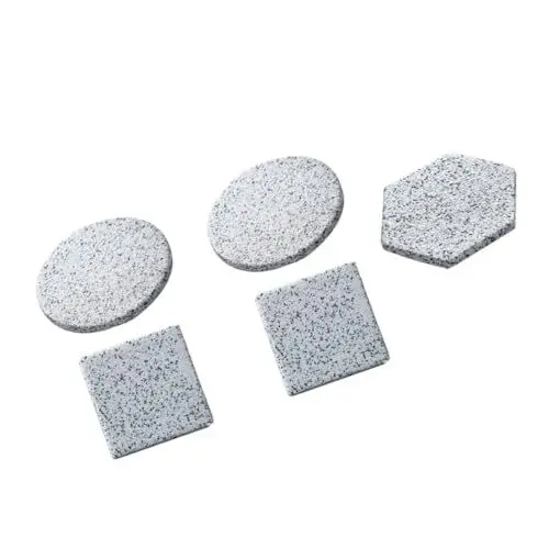 Produktbild: CRAFTHROU 5St Isolierbecher aus Granit Untersetzer aus Kork Untersetzer für Getränke bescherung Weihnachten geldgeschenke Weihnachten rutschfeste Bechermatte Tassenunterlage Holz Light Grey
