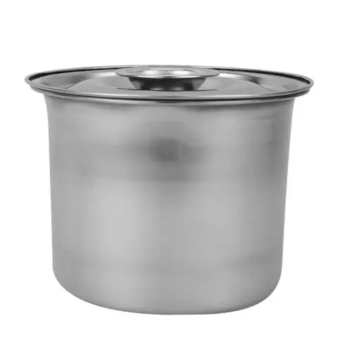 Produktbild: CRAFTHROU Eisbehälter Aus Edelstahl Für Selbstgemachtes Eis Gefrierbox Für Desserts Wiederverwendbare Für Eiscreme Und Sorbet Ideal Für Kühlschrank Und