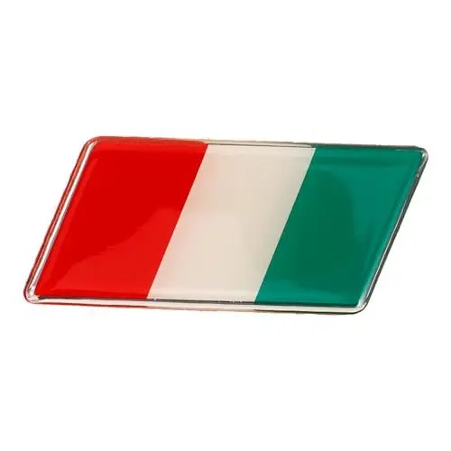 Produktbild: CRAFTHROU Italienische Flagge Autoaufkleber Fensterdekoration Kratzfest für Lkw und Fahrradträger Hochwertiger Aufkleber Fahrzeug Emblem Flaggen Design für Fans