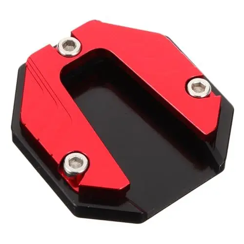 Produktbild: CRAFTHROU Universal Seitenständer Verlängerung Pad Anti Rutsch Kickstand Basis Für Motorräder Stabilitätsplatte Erweiterte Fußstütze Für Optimalen Halt