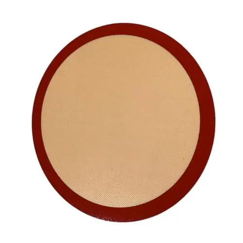 Produktbild: CRAFTHROU Silikon Backmatte Runde Silikonmatte Silikon Kochmatte Macaron Matte Silikonmatten Zum Backen Silikon Ofenmatte Silikon Backpad Silikon Backmatte Backmatte