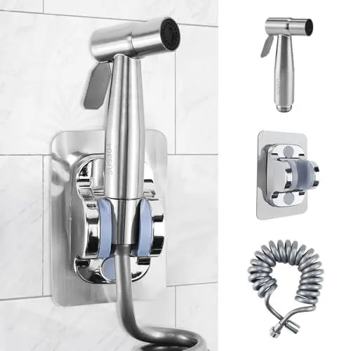 Produktbild: Cragmut Bidet Handbrause für Toilette, 304 Edelstahl Handbrause WC Dusche Hand Gehalten Bidet Sprayer mit 3 Meter Schlauch und Halterung für Toilette Haustiere Badezimmer