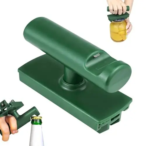 Produktbild: Cragmut Effortless Arthritis Jar Opener, 3-in-1 Dosenöffner Multifunktionaler Glasöffner Schraubdeckelöffner für Senioren für Küche Familie Picknick (Grün)