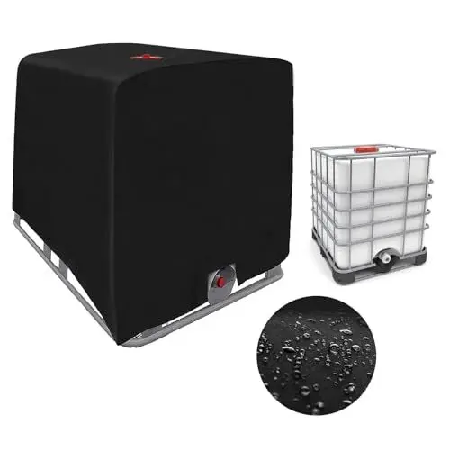 Produktbild: Cragmut IBC Tank Abdeckung 1000L, Anti-UV Schutzhülle Schutzplane für Wassertank Wasserdicht Staubschutz Abdeckplane für IBC Tank Behälter Regentonne, 120 x 100 x 116 cm