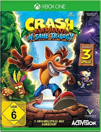 Produktbild: Crash Bandicoot: N.Sane Trilogy (Xbox One)
