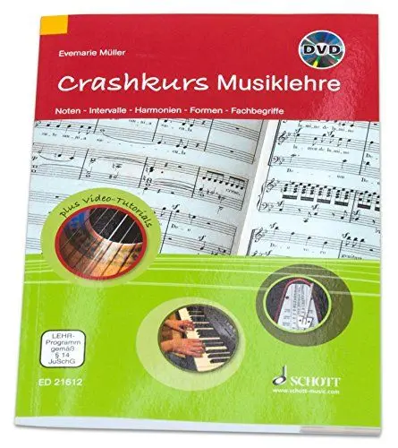 Produktbild: Crashkurs Musiklehre: Noten - Intervalle - Harmonien - Formen - Fachbegriffe (Crashkurse)