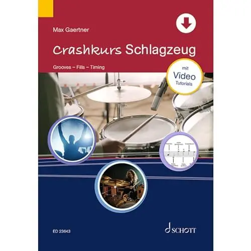 Produktbild: Crashkurs Schlagzeug: Grooves. Fills. Timing. Mit video tutorials (Crashkurse)