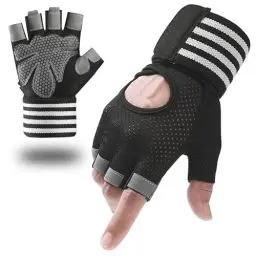Produktbild: CRAZY SHARK Fitness Handschuhe, Trainingshandschuhe mit Microfaserfiber für Damen Herren, Gym Handschuhe Sporthandschuhe für Crossfit, Bodybuilding, Radsport, Gym, Krafttraining