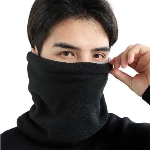 Produktbild: CRAZY SHARK Loop Winterschal Warme Gesichtsmaske - Thermal Verdickte Fleece Schlauchschal - Winddicht Sportschal Halswärmer für Fahrrad Motorrad Skifahren