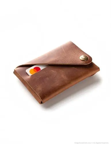 Produktbild: Crazy Horse Craft, Geldbörse Herren Portemonnaie Damen Kartenetui Brown Wallet