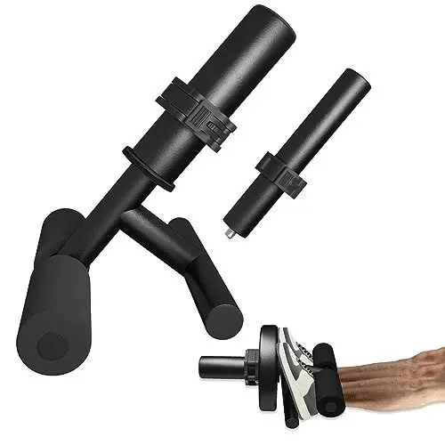 Produktbild: CRAZYROPE Tibialis Trainer Tib Bar (2,5 & 5cm), Tibialis Anterior Trainingsgeräte Schienbeintrainer für Krafttraining und Beintraining, Schwarz
