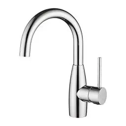 Produktbild: CREA Wasserhahn Bad, 360° Drehbare Waschtischarmatur Bad, Waschenbecken Armatur mit Hohem Auslauf, Mischbatterie für Badzimmer oder Kleine Küche, Chrom