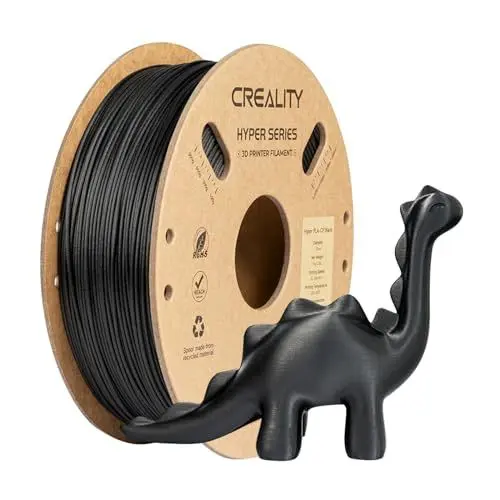 Produktbild: Creality Hyper PLA Filament 1,75 mm für 3D Drucker, Carbon Filament 1kg Schwarz Hyper PLA-CF Hochgeschwindigkeits und Hochtemperaturbeständiges, hohe Geschwindigkeit 50-300mm/s (Schwarz)
