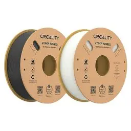 Produktbild: Creality Hyper PLA Filament Bundle 1.75mm 2KG für 3D Drucker, 3D Drucker Filament PLA Entwickelt für hohe Geschwindigkeit 30-600mm/s, Maßgenauigkeit ± 0.03 mm (Schwarz & Weiß 2-Pack)