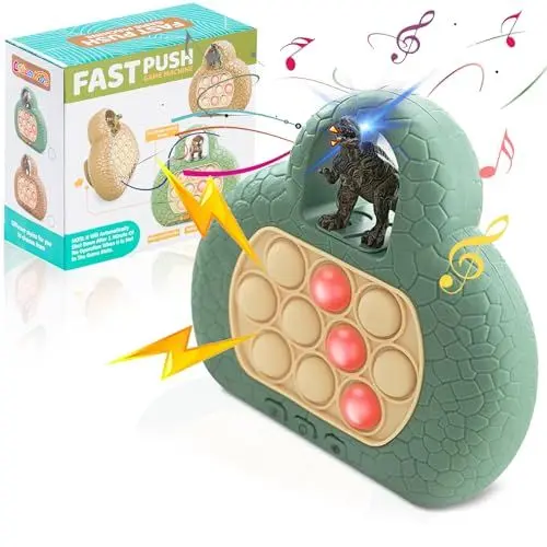 Produktbild: CREAMKIDS Quick Push Game Fidget Toys Pro für Kinder & Erwachsene, Pop Handheld-Spielzeug, Bubble Pressure Light Game, stressreduzierendes Sensorikspielzeug für Kinder von 6-12 Jahren