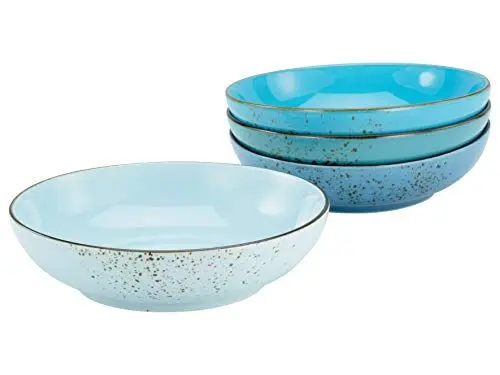 Produktbild: CreaTable, 23432, Serie Nature Collection Aqua - Poke Bowl, 4-teiliges Geschirrset, Bowl-Set aus Steinzeug, spülmaschinen- und mikrowellengeeignet, Qualitätsproduktion