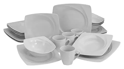 Produktbild: CreaTable, 23872, Serie Celebration, 16-teiliges Geschirrset, Kombiservice aus Porzellan, spülmaschinen- und mikrowellengeeignet, Made in Europe