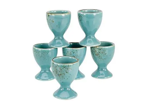 Produktbild: CreaTable, 33024, Serie NATURE COLLECTION, 6-teiliges Geschirrset für 6 Personen, Eierbecher aus Steinzeug, spülmaschinen- und mikrowellengeeignet, Qualitätsproduktion