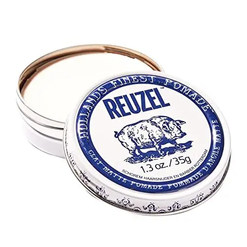 Produktbild: Creates a touchable, medium hold with a matte finish and is used to manipulate the hair into any style. A natural and subtle vanilla mint fragrance will give a soothing, cold edge to any hairstyle. Reuzel