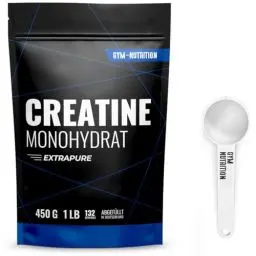 Produktbild: Creatine Monohydrat Pulver - Ultra Reines Kreatin Monohydrat mit Vitamin B6 - Optimal Hochdosiert - Extrapure Creatin Monohydrat - Creatin Pulver Monohydrate - 100% Vegan in Deutschland abgefüllt