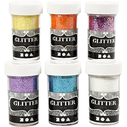 Produktbild: Creativ Glitzer und Glitzerkleber, farblich Sortiert, Einheitsgröße