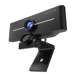 Produktbild: CREATIVE Live! Cam Sync 4K UHD USB Webcam mit Gegenlichtkompensation, bis 40 FPS, 95° Weitwinkelobjektiv, Sichtschutzobjektiv, integrierte Mikrofone, Plug & Play für PC und Mac
