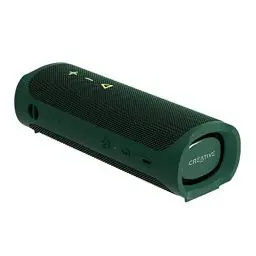 Produktbild: CREATIVE MUVO Go Tragbarer wasserdichter Bluetooth-5.3-Lautsprecher mit bis zu 18 Stunden Akkulaufzeit, wasserdicht gemäß IPX7 und mit starker Bassleistung, kabellose Stereoverbindung (Grün)