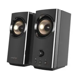 Produktbild: CREATIVE T60 2.0 HiFi-PC-Lautsprecher, USB-C-Audio, Mikrofon, Headset-Anschluss, Bluetooth 5.0, 3,5mm-AUX-In, 60W Spitzenleistung, für PC, Laptop, MAC