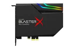 Produktbild: Creative Sound BlasterX AE-5 Plus SABRE32 Hochauflösende PCI-e-Gaming-Soundkarte und DAC mit 32-Bit / 384 kHz, Dolby Digital und DTS mit bis zu 122 dB Rauschabstand, RGB-Aurora-Beleuchtungssystem