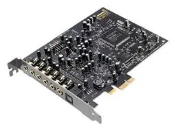 Produktbild: Creative Sound Blaster Audigy Rx PCIe-Soundkarte (7.1-Surroundklang, zwei Mikrofoneingänge, Hardware-beschleunigte EAX-Effekte, leistungsstarker Kopfhörerverstärker)