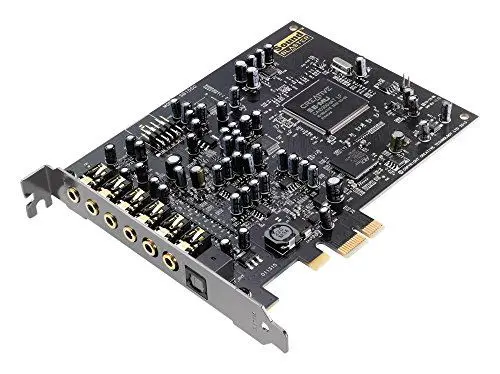 Produktbild: Creative Sound Blaster Audigy Rx PCIe-Soundkarte (7.1-Surroundklang, zwei Mikrofoneingänge, Hardware-beschleunigte EAX-Effekte, leistungsstarker Kopfhörerverstärker)