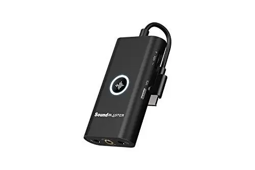 Produktbild: Creative Sound Blaster G3 Tragbare Konsolen-Gaming Externe Soundkarte USB-C DAC-Verstärker, kompatibel mit PS5, PS4, Switch, PC, Mac, für Kopfhörer