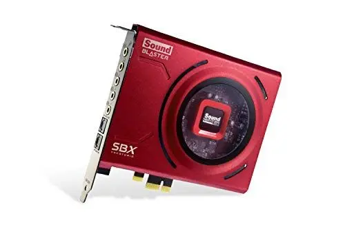 Produktbild: Creative Sound Blaster Z SE Interne PCI-e-Soundkarte und DAC, Kopfhörerverstärker, 116 dB SNR, Discrete 5.1/Virtual 7.1 Surround, Dolby Digital, DTS