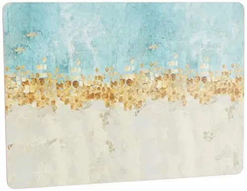 Produktbild: Creative Tops Premium-Platzsets, 4er-Set Tischsets, Tischsets mit Korkrücken und abgerundeten Ecken, Design-Kollektion Golden Reflections, 4 Tischsets, je 40 cm x 29 cm