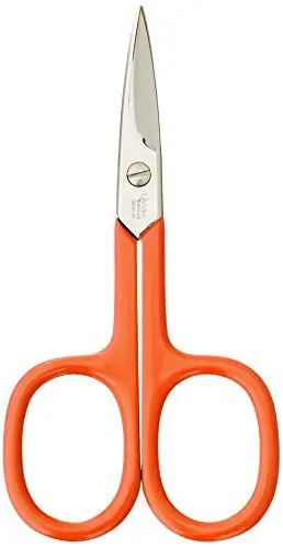 Produktbild: CREDO Nagelschere 8 cm, POP ART, gebogen, mattchrom, orange