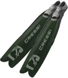 Produktbild: CRESSI Gara Modular Boost Fins Green - Lange Flossen Ideal für fortgeschrittene Apnoe und Speerfischen, Grün/Schwarz, 42/43, Unisex Erwachsene