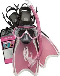 Produktbild: Cressi 1946 Kinder Kinder Schnorcheln Set Mini Palau Bag, Rosa, 29/32, CA123129
