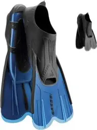 Produktbild: Cressi Agua Short Flossen Kurze Schnorchel-und Schwimmflossen, Blau, 41/42